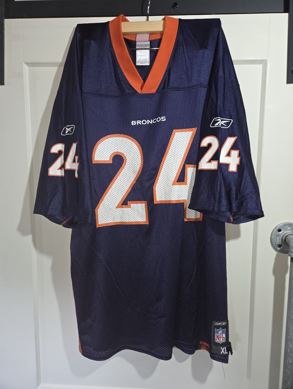 Vintage #24 Bailey Denver Broncos Reebok Nfl Player Football Jersey